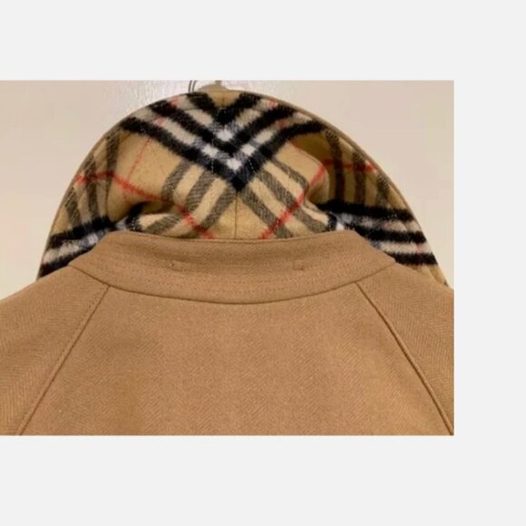 Authentic Burberry Cranston Plaid Collar wool trench coat IT 42 US 8 - Picture 4 of 16